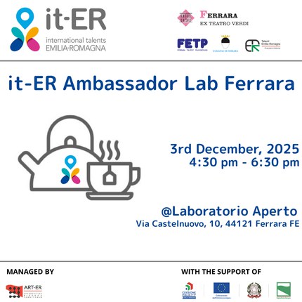 it-ER Ambassador Lab a Ferrara – 3 dicembre!