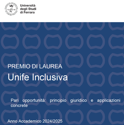 Bando Unife Inclusiva 2024/2025 Bando Unife Inclusiva 2024/2025