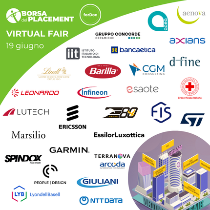 Borsa del Placement: Virtual Fair forDoc - 19/06/2025 Borsa del Placement: Virtual Fair forDoc - 19/06/2025