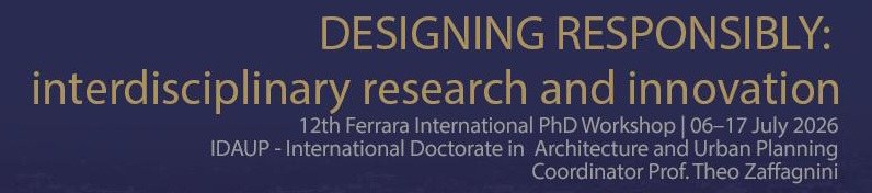 Workshop internazionale IDAUP "Designing Responsibly: Interdisciplinary Research and Innovation"