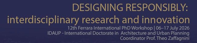 Workshop internazionale IDAUP "Designing Responsibly: Interdisciplinary Research and Innovation"